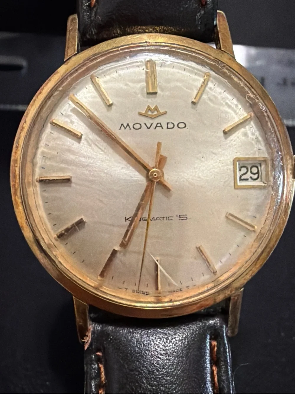 vintage movado kingmatic watch